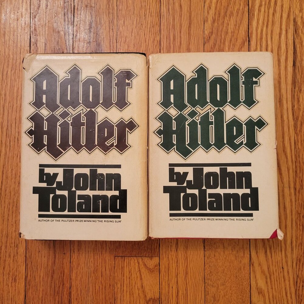 Adolf Hitler‎ By John Toland 2 Volumes Hardcover 1976 Doubleday Staging Decor